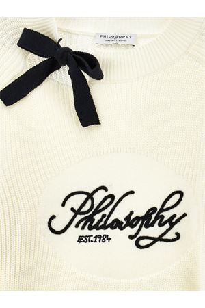 maglia in cotone bianco PHILOSOPHY KIDS | I9E6105045P035